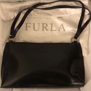 Furla Black Leather Classic Italian Purse